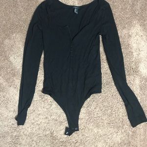 Long-sleeve bodysuit. Forever 21, size S