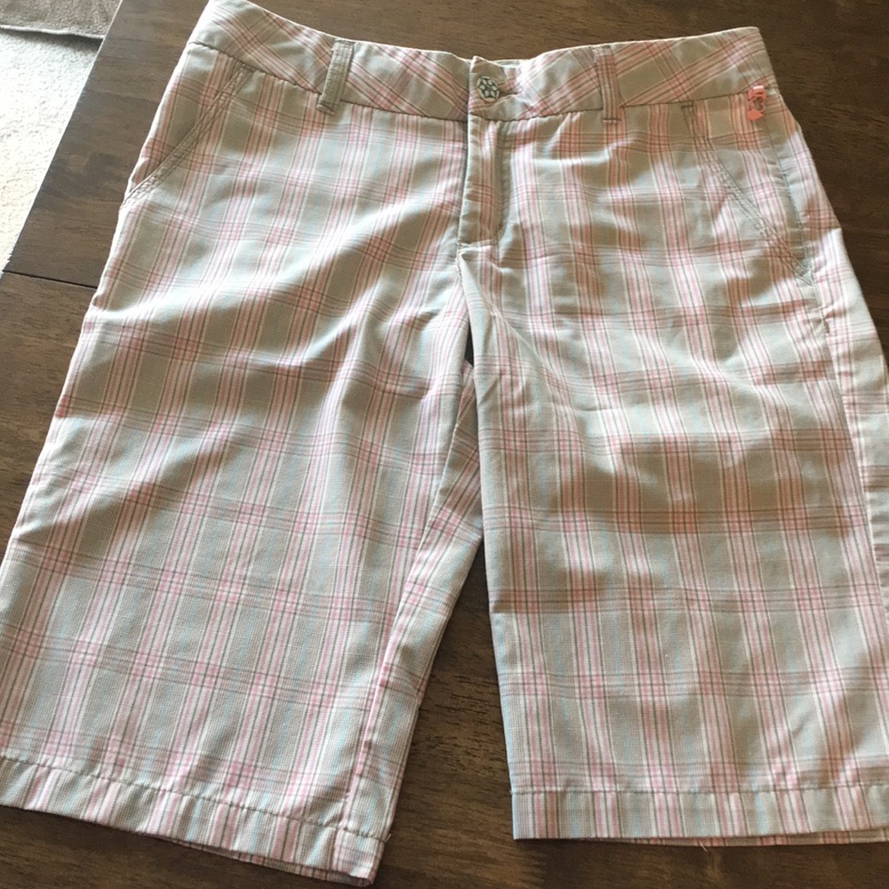 Volcom Pink Plaid Shorts - Sz 5
