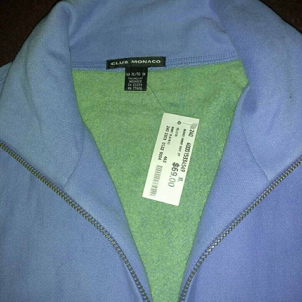 Club Monaco Zip Up Hoodie
