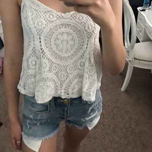 American Eagle Outfitters laced tank top!