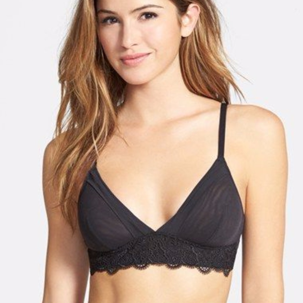NWT 'Stella' Bralette UNDERELLA BY ELLA MOSS in Black Size Small