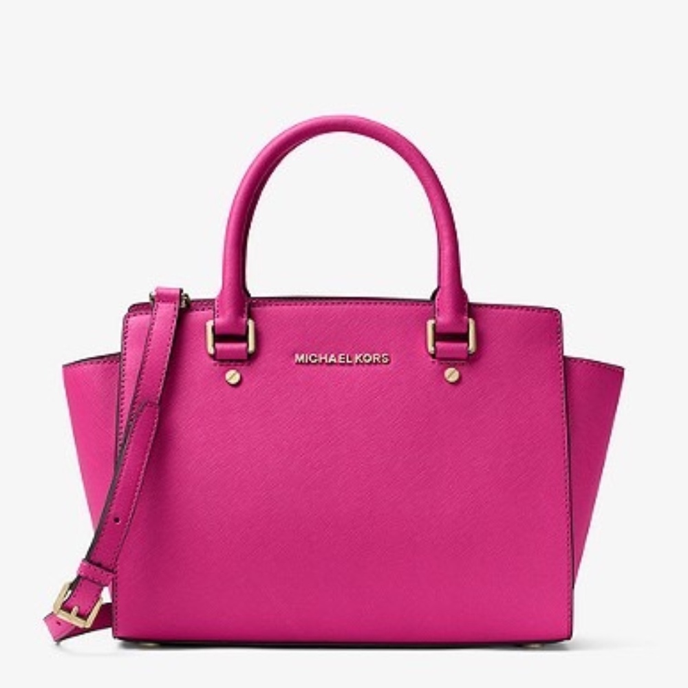 FLASH SALE!! Selma Saffiano Leather Satchel - Med