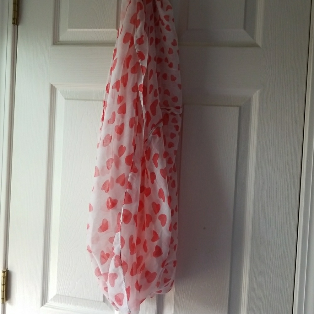 Lightweight infinity scarf. Perfect for Valentines