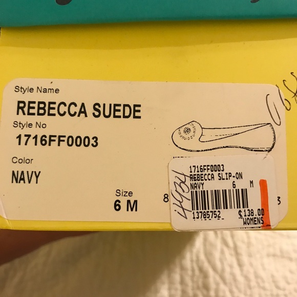 Jack Rogers New Navy Suede shoes Sz 6 - Picture 5 of 5