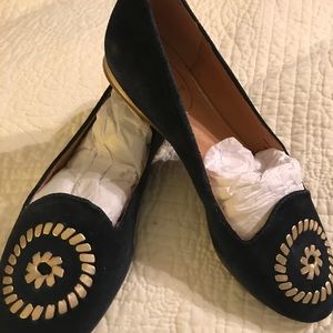 Jack Rogers New Navy Suede shoes Sz 6