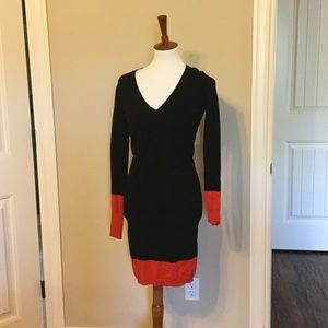 V-neck Sweater dress