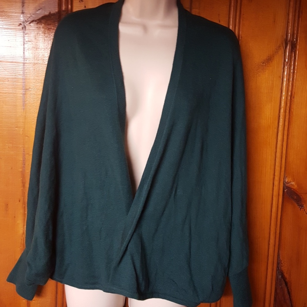 LOFT green cardigan sweater