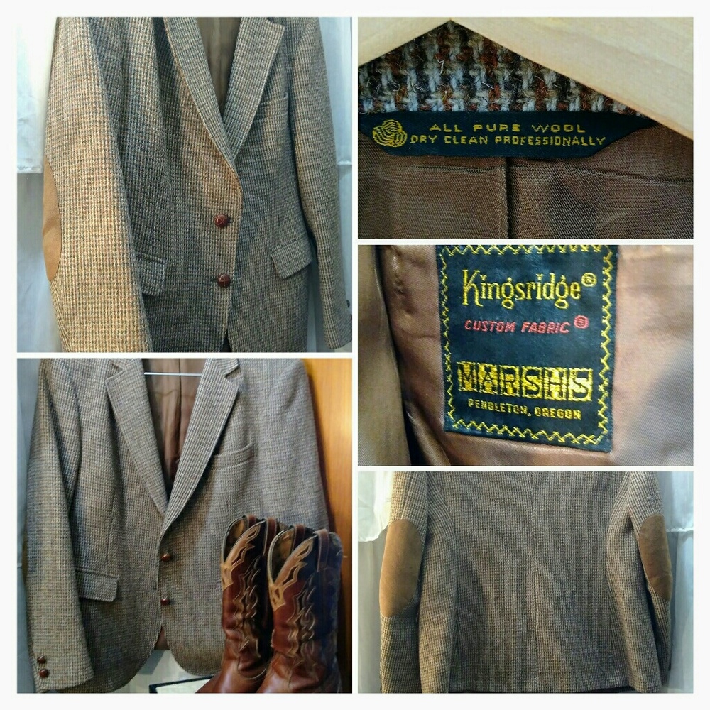 Vintage Kingsridge wool tweed blazer