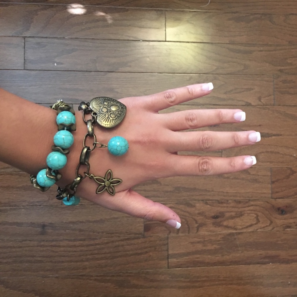 Copper and Turquoise bracelet bundle 🎀