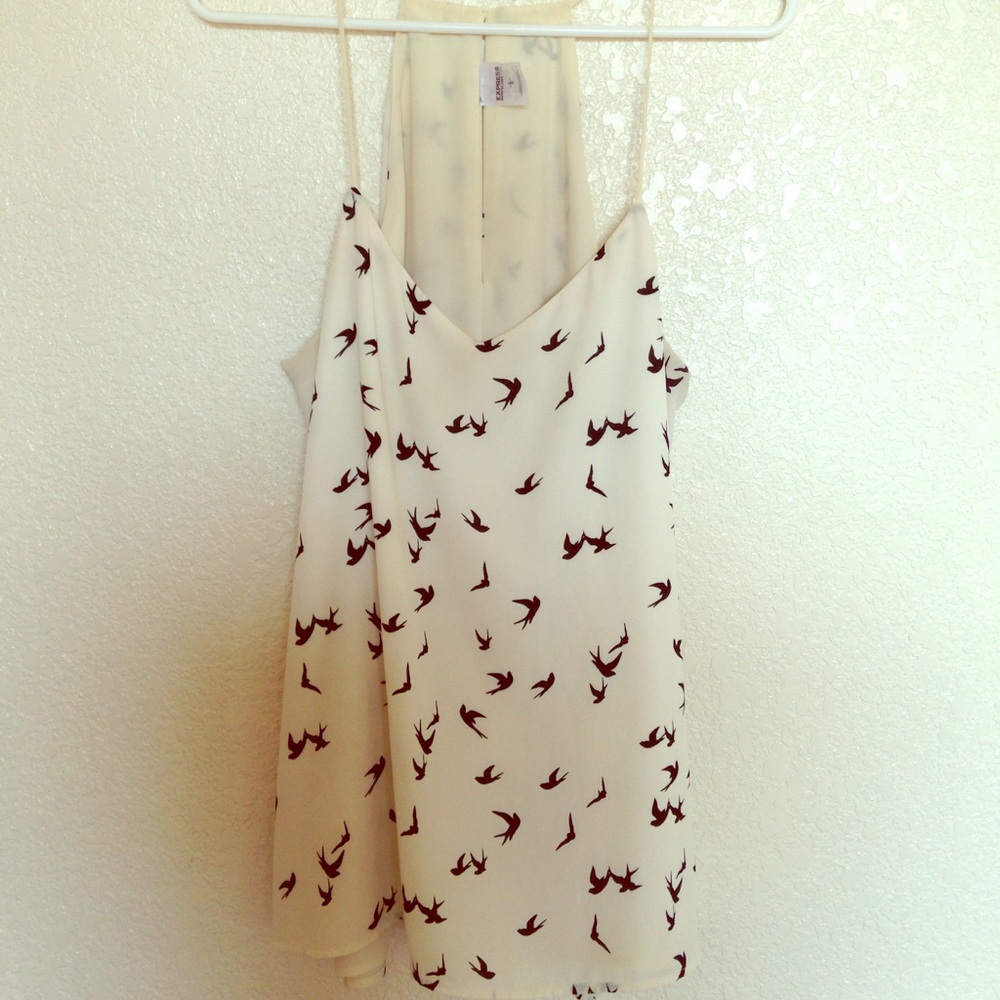 Express bird print cami