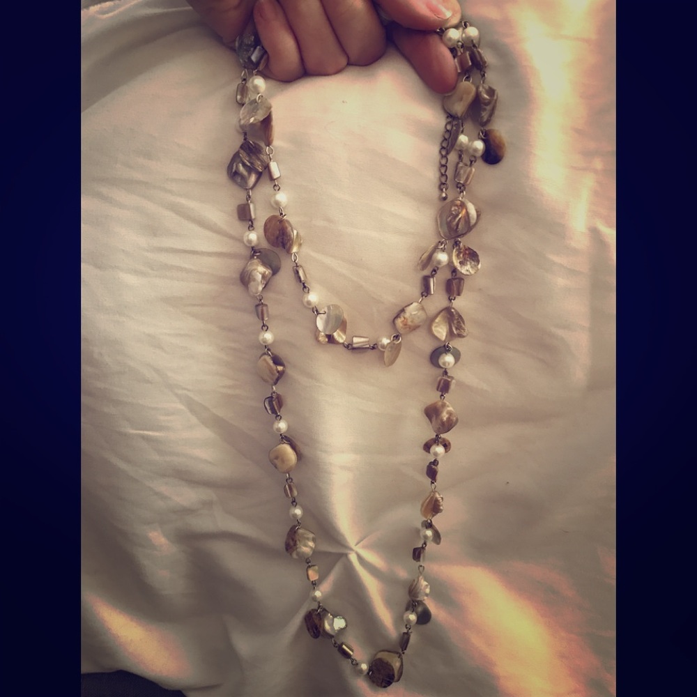 Long necklace can be doubled