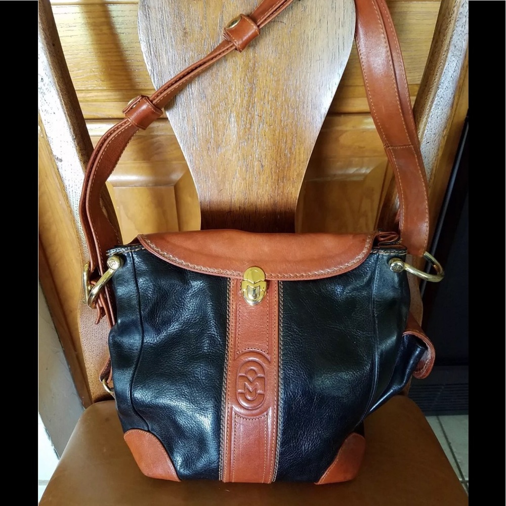 Marino Orlandi Italian leather Black and Tan