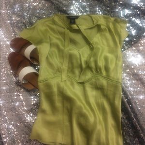 Chartreuse green Express light top