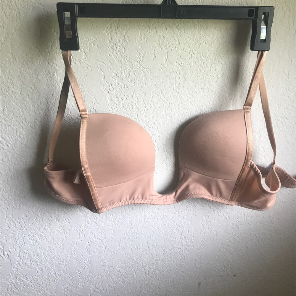 Victoria's Secret plunge bra nude