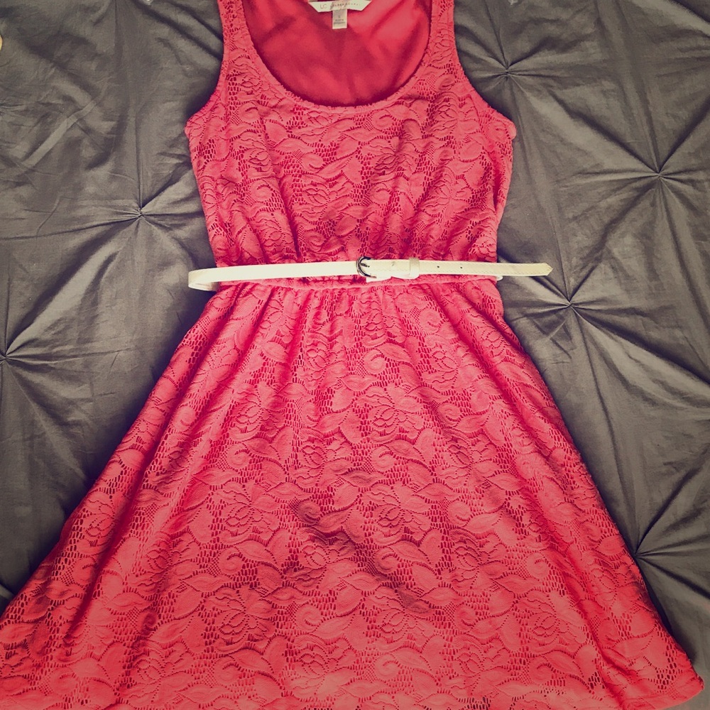 Coral dress