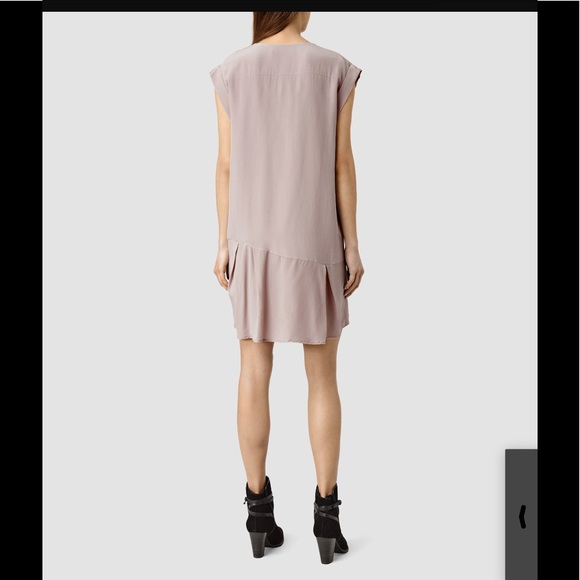 HP All Saints Roka rose pink dress US 2 4 - Picture 2 of 2