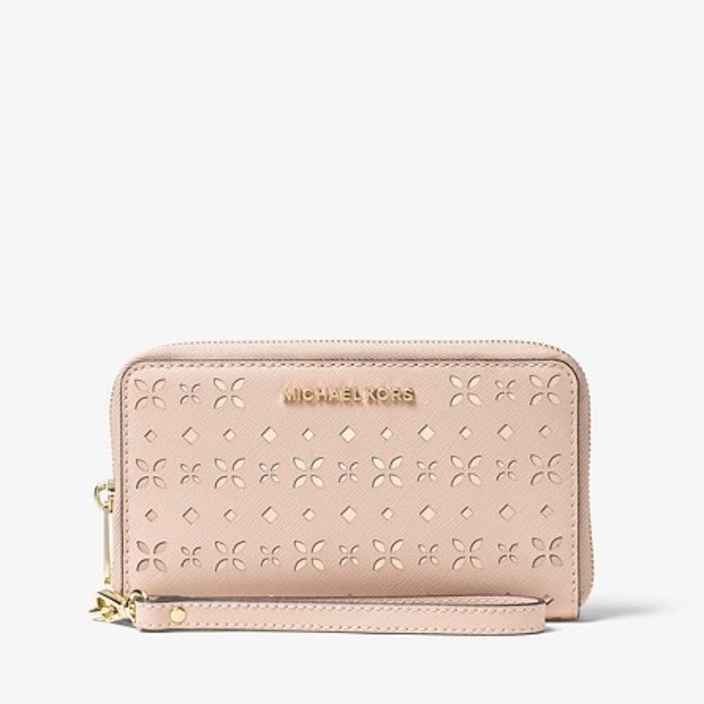 SOLD -  MK Jet Set-leather Phone Case