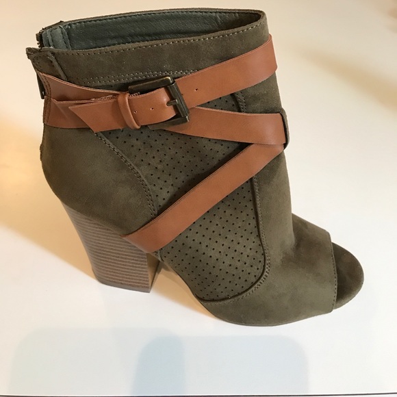 sage green booties