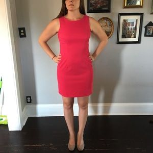 ALYX Hot Pink boat neck cocktail dress
