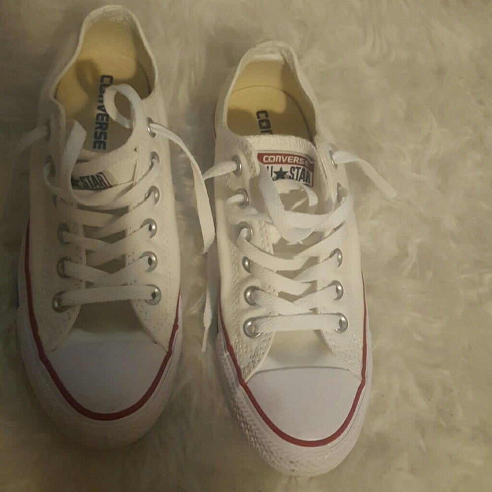 New, Classic white, Chuck T's all star sneakers