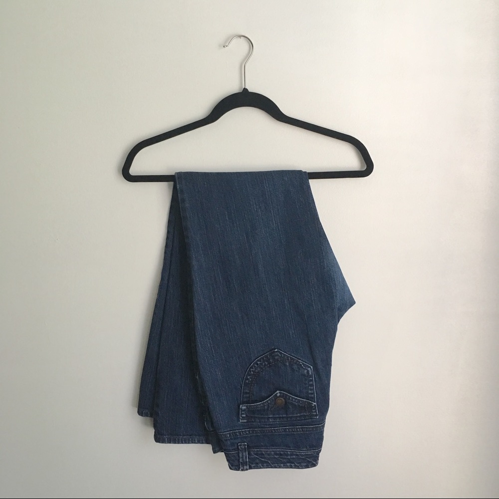 Medium Blue Straight Leg Jeans