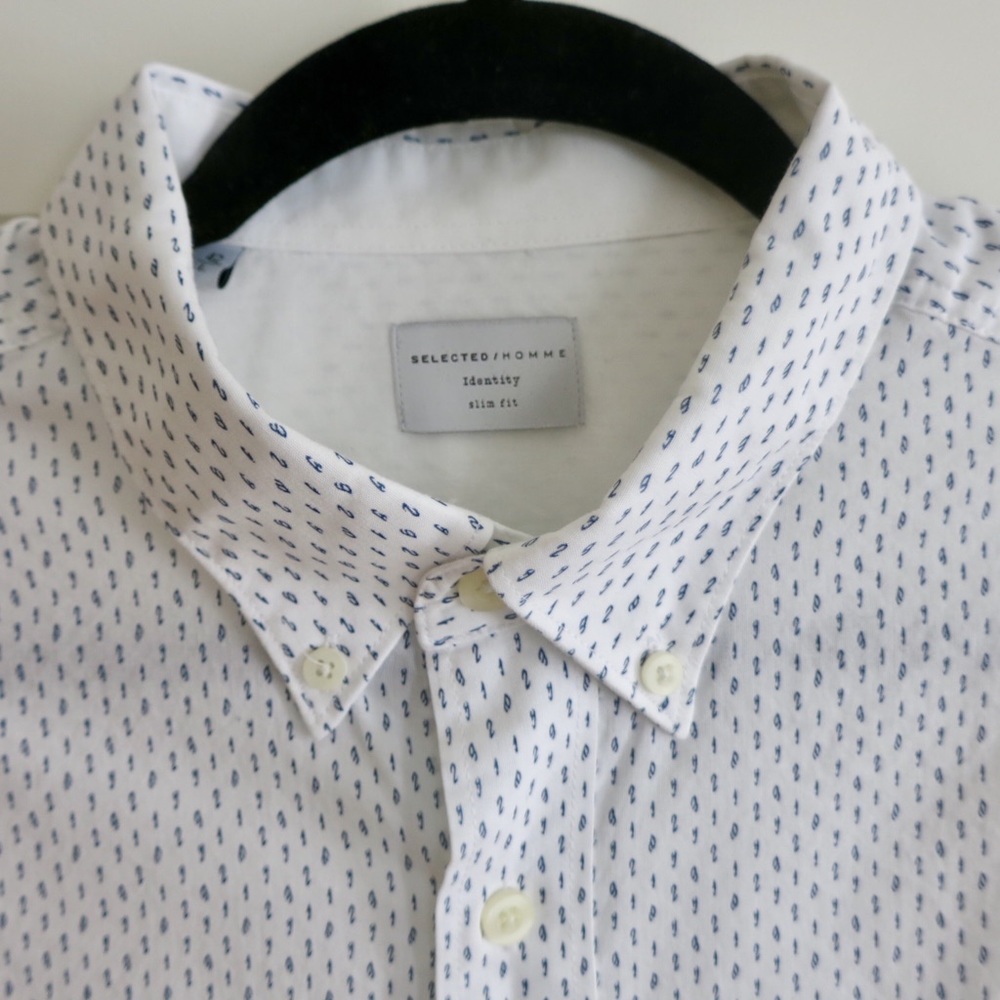 White Slim Fit Button Down