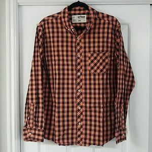 Plaid, long sleeve, button up shirt