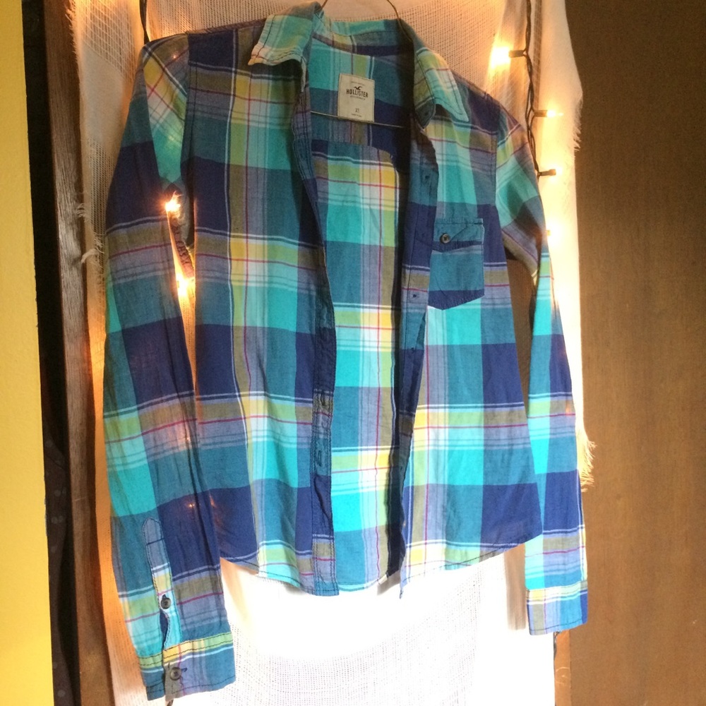 Hollister Plaid Button Up