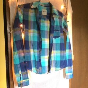 Hollister Plaid Button Up
