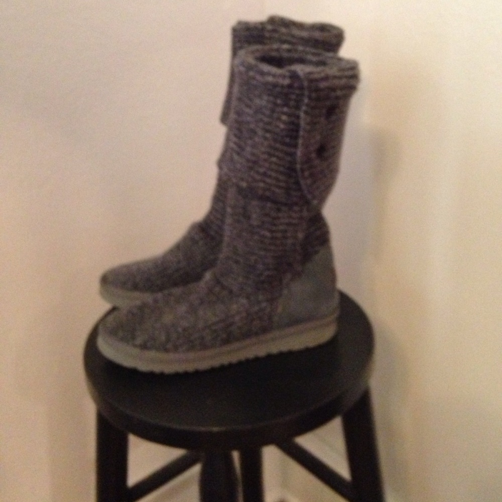 Grey Cardigan Ugg Boots