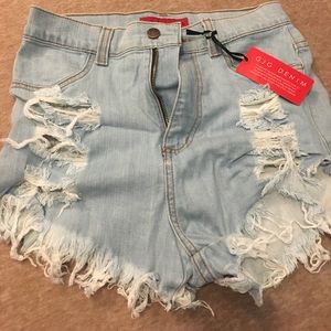 High waisted shorts