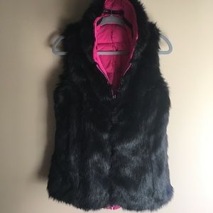 VICTORIA'S SECRET reversible faux fur vest