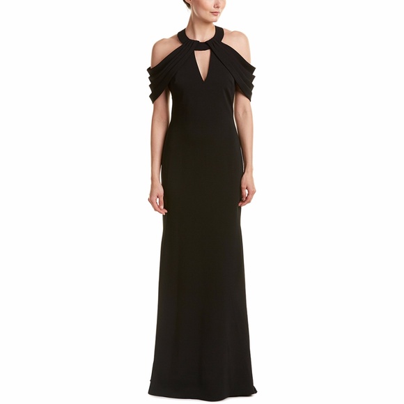 Badgley Mischka Strappy Cold Shoulder Gown/Dress - Picture 1 of 4