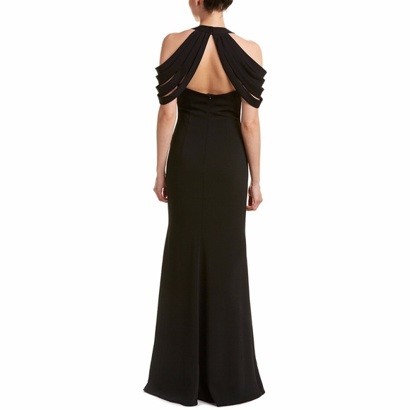 Badgley Mischka Strappy Cold Shoulder Gown/Dress - Picture 2 of 4