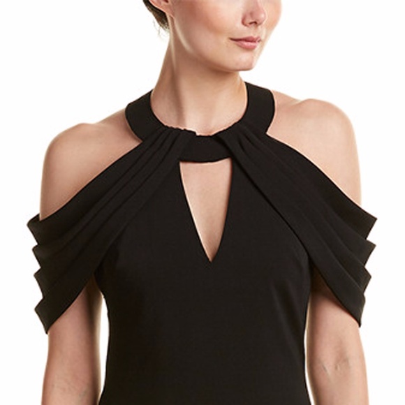Badgley Mischka Strappy Cold Shoulder Gown/Dress - Picture 3 of 4