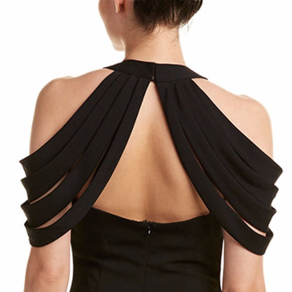 Badgley Mischka Strappy Cold Shoulder Gown/Dress - Picture 4 of 4