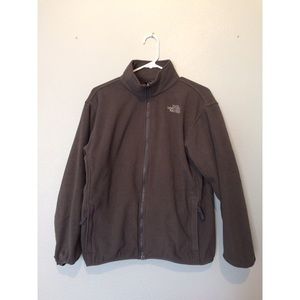 Grey zip North Face