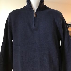 J. Crew Men's slim cotton cashmere half zip