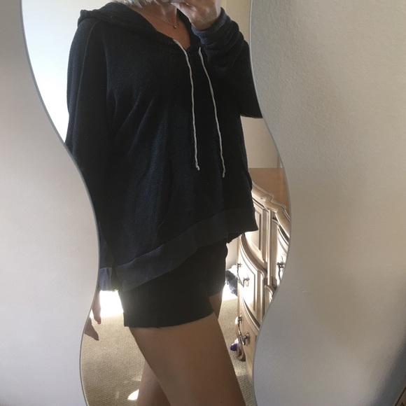 Brandy Melville Tops - 💫Brandy Melville Steel Gray Hoodie Sweatshirt💫