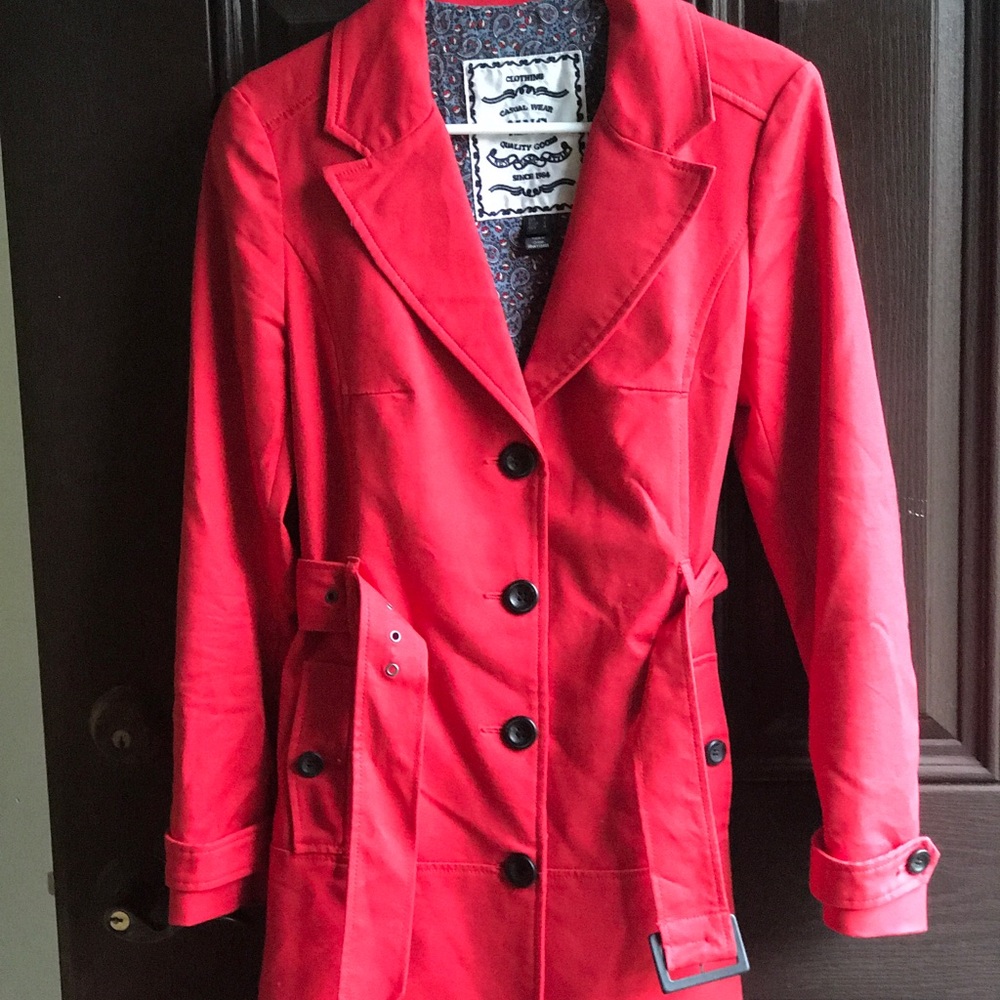 MNG by Mango Red Trench Coat