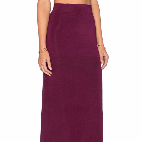 Rachel Zoe Dresses & Skirts - *NWT* Rachel Zoe Ruth Maxi Skirt Plum Silk Blend