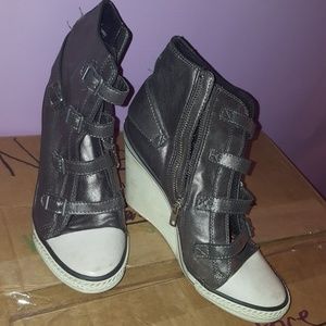 Silver Sneaker Heels