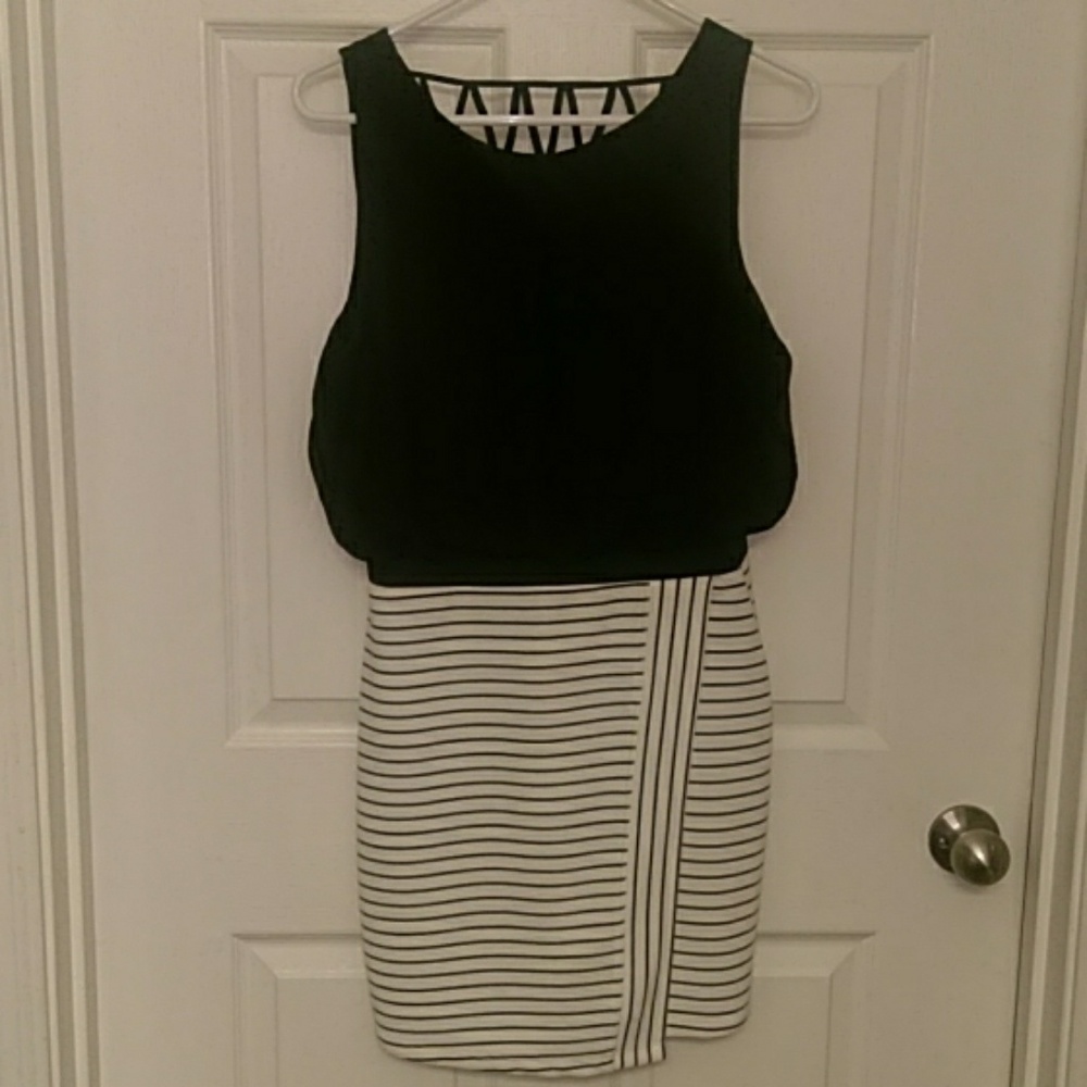 Black and White Mini Dress
