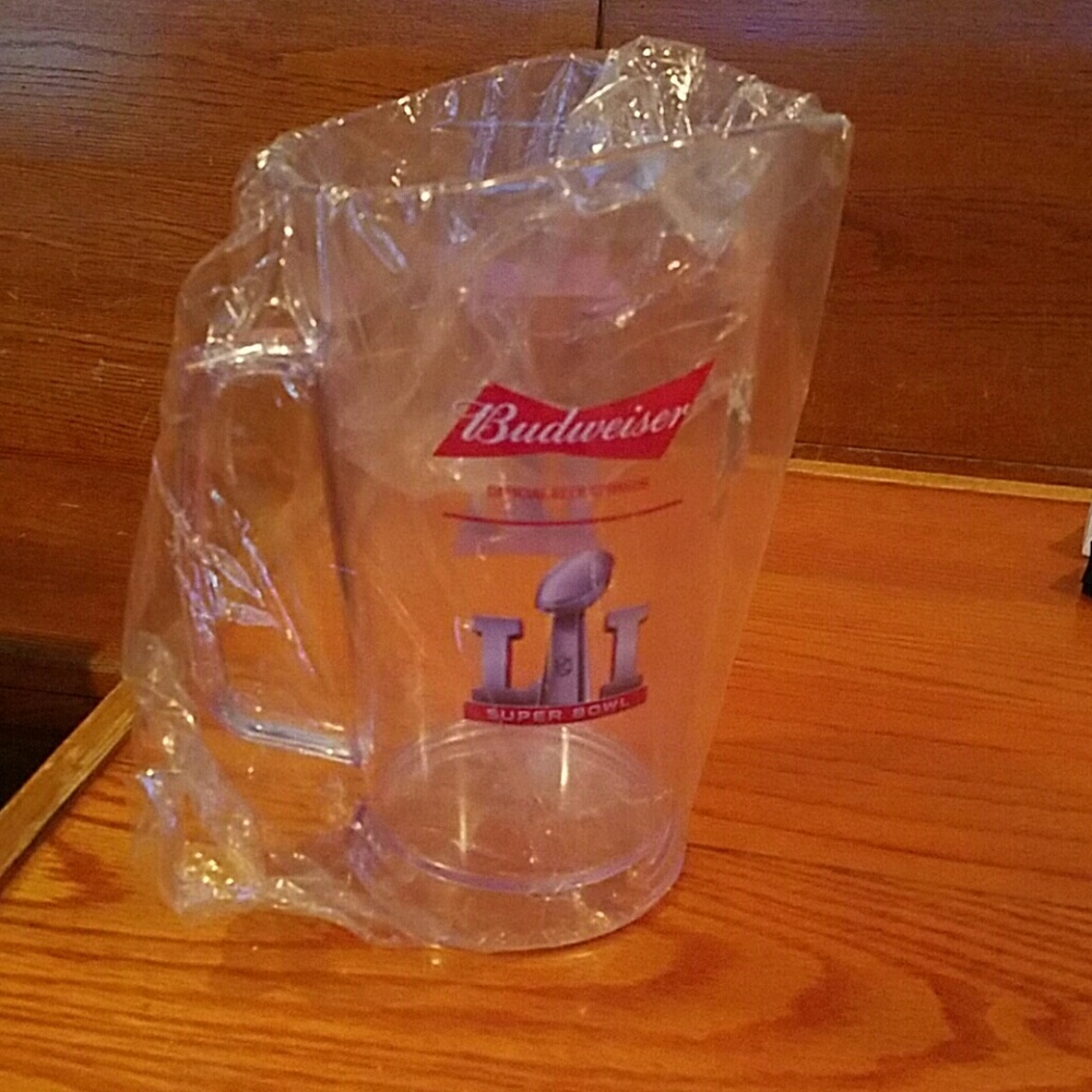 Super Bowl Budweiser 64 oz. Plastic Pitcher