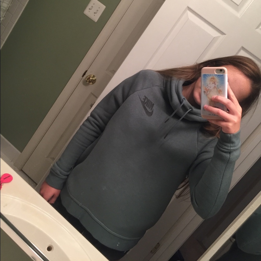 Green Nike sweatshirt