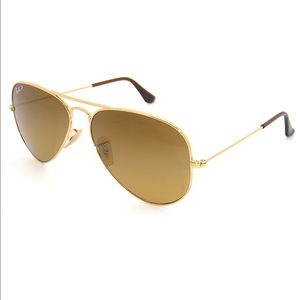 Ray-Ban Aviator Gradient Gold/Brown Polarized