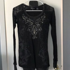 Miss me long sleeve sz small Beading