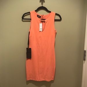 Cute coral dress.