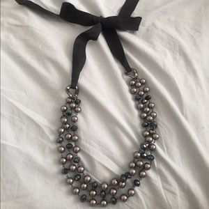 Ribbon statement necklace