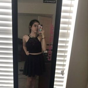 two piece homecoming dress